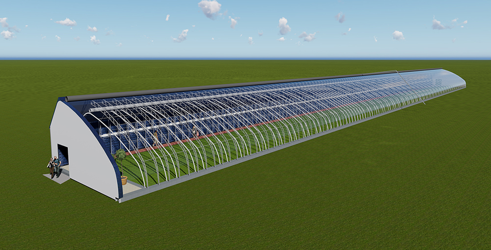 水蓄熱內(nèi)外雙保溫裝配式日光溫室